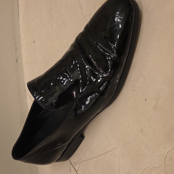 MEN\'S TOD\'S BLACK PATENT LEATHER  DRESS SHOES LOAFERS SLIP ONS SZ 10 $550 ITALY